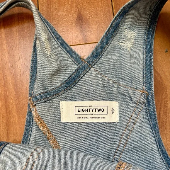 Ardene Light Blue Denim Overall - Picture 2 of 3